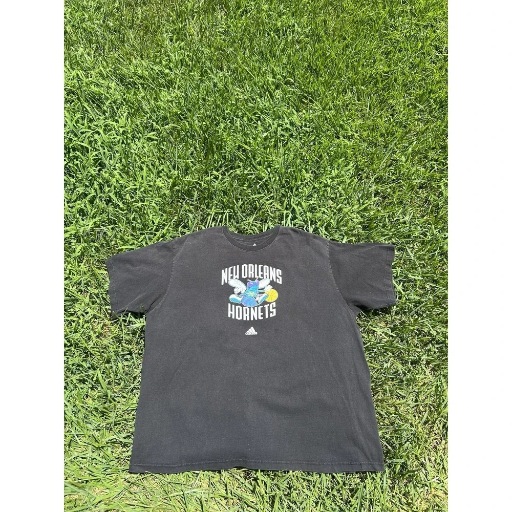 New Orleans Hornets Adidas Men's Shirt NBA Basketball Size 2XL Black